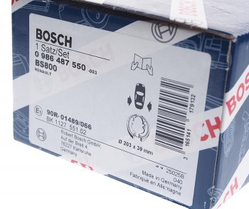 1 649 р. Колодки тормозные задние барабанные 4шт. BOSCH Renault Megane BA,DA,LA купе дорестайлинг (1995-1999)  с доставкой в г. Чебоксары. Увеличить фотографию 4