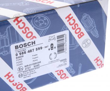 2 499 р. Колодки тормозные задние барабанные 4шт. BOSCH Ford Fiesta 3 хэтчбэк 5 дв. (1989-1996)  с доставкой в г. Чебоксары. Увеличить фотографию 4