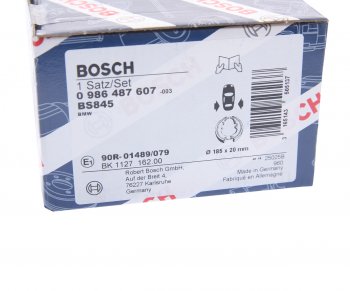 2 559 р. Колодки тормозные задние барабанные 4шт. BOSCH BMW 3 серия E46 седан дорестайлинг (1998-2001)  с доставкой в г. Чебоксары. Увеличить фотографию 4