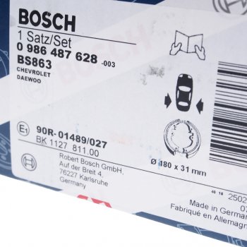 1 349 р. Колодки тормозные задние (4шт.) BOSCH Chevrolet Spark M300 дорестайлинг (2010-2015)  с доставкой в г. Чебоксары. Увеличить фотографию 5