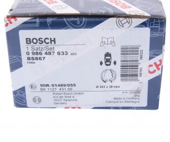 2 399 р. Колодки тормозные задние барабанные (4шт.) BOSCH Ford Focus 1 хэтчбэк 5 дв. дорестайлинг (1998-2002)  с доставкой в г. Чебоксары. Увеличить фотографию 4