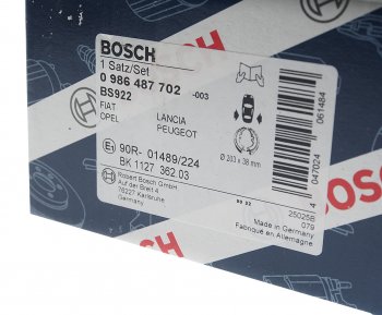 2 699 р. Колодки тормозные задние стояночного тормоза (4шт.) BOSCH Fiat Punto 188 хэтчбэк 3 дв. дорестайлинг (1999-2003)  с доставкой в г. Чебоксары. Увеличить фотографию 4
