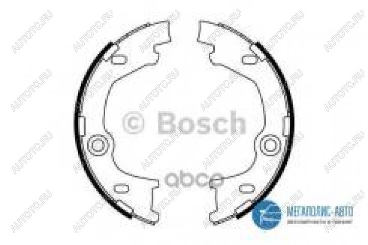 2 899 р. Колодки тормозные задние барабанны (4шт.) BOSCH KIA Ceed 1 ED дорестайлинг, хэтчбэк 5 дв. (2006-2010)  с доставкой в г. Чебоксары