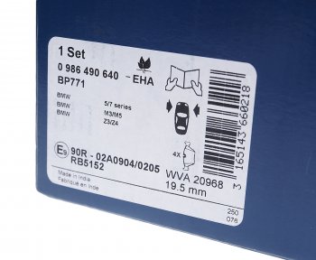 3 999 р. Колодки тормозные передние (4шт.) BOSCH BMW 3 серия E46 седан дорестайлинг (1998-2001)  с доставкой в г. Чебоксары. Увеличить фотографию 3