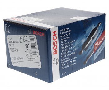 2 399 р. Колодки тормозные передние (4шт.) BOSCH Peugeot 406 8B седан рестайлинг (1999-2004)  с доставкой в г. Чебоксары. Увеличить фотографию 2