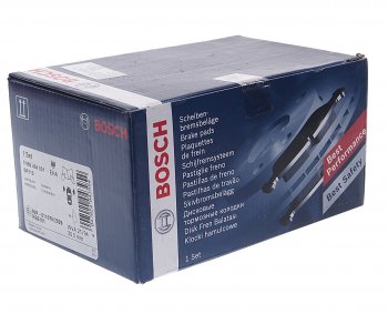 3 169 р. Колодки тормозные передние (4шт.) BOSCH Mercedes-Benz E-Class W210 дорестайлинг седан (1996-1999)  с доставкой в г. Чебоксары. Увеличить фотографию 2