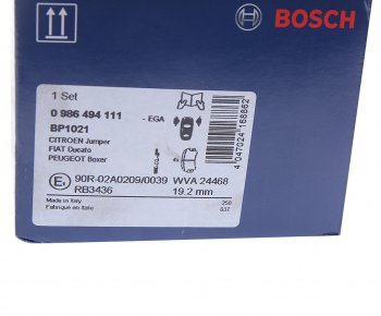 4 999 р. Колодки тормозные передние (4шт.) BOSCH CITROEN Jumpy (2016-2022)  с доставкой в г. Чебоксары. Увеличить фотографию 4