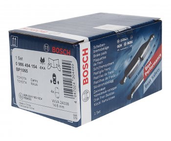 2 299 р. Колодки тормозные задние (4шт.) BOSCH Toyota Camry XV40 дорестайлинг (2006-2008)  с доставкой в г. Чебоксары. Увеличить фотографию 2