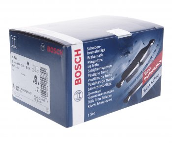 3 099 р. Колодки тормозные задние (4шт.) BOSCH Volkswagen Touareg 1 GP рестайлинг (2006-2010)  с доставкой в г. Чебоксары. Увеличить фотографию 2