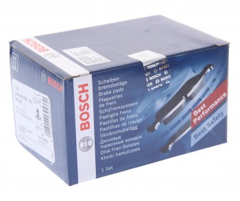 2 859 р. Колодки тормозные задние (4шт.) BOSCH BMW 3 серия E90 седан дорестайлинг (2004-2008)  с доставкой в г. Чебоксары. Увеличить фотографию 4