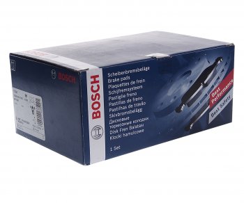 4 399 р. Колодки тормозные передние (4шт.) BOSCH Volvo XC60 (2017-2022)  с доставкой в г. Чебоксары. Увеличить фотографию 2