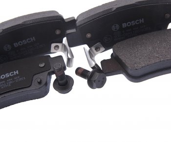 2 699 р. Колодки тормозные задние (4шт.) BOSCH Honda CR-V RE1,RE2,RE3,RE4,RE5,RE7 дорестайлинг (2007-2010)  с доставкой в г. Чебоксары. Увеличить фотографию 2