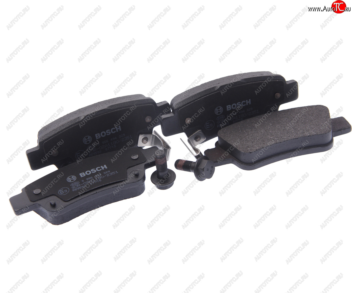 2 699 р. Колодки тормозные задние (4шт.) BOSCH Honda CR-V RE1,RE2,RE3,RE4,RE5,RE7 дорестайлинг (2007-2010)  с доставкой в г. Чебоксары