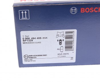 5 399 р. Колодки тормозные передние (4шт.) BOSCH Mercedes-Benz E-Class W212 дорестайлинг седан (2009-2012)  с доставкой в г. Чебоксары. Увеличить фотографию 4
