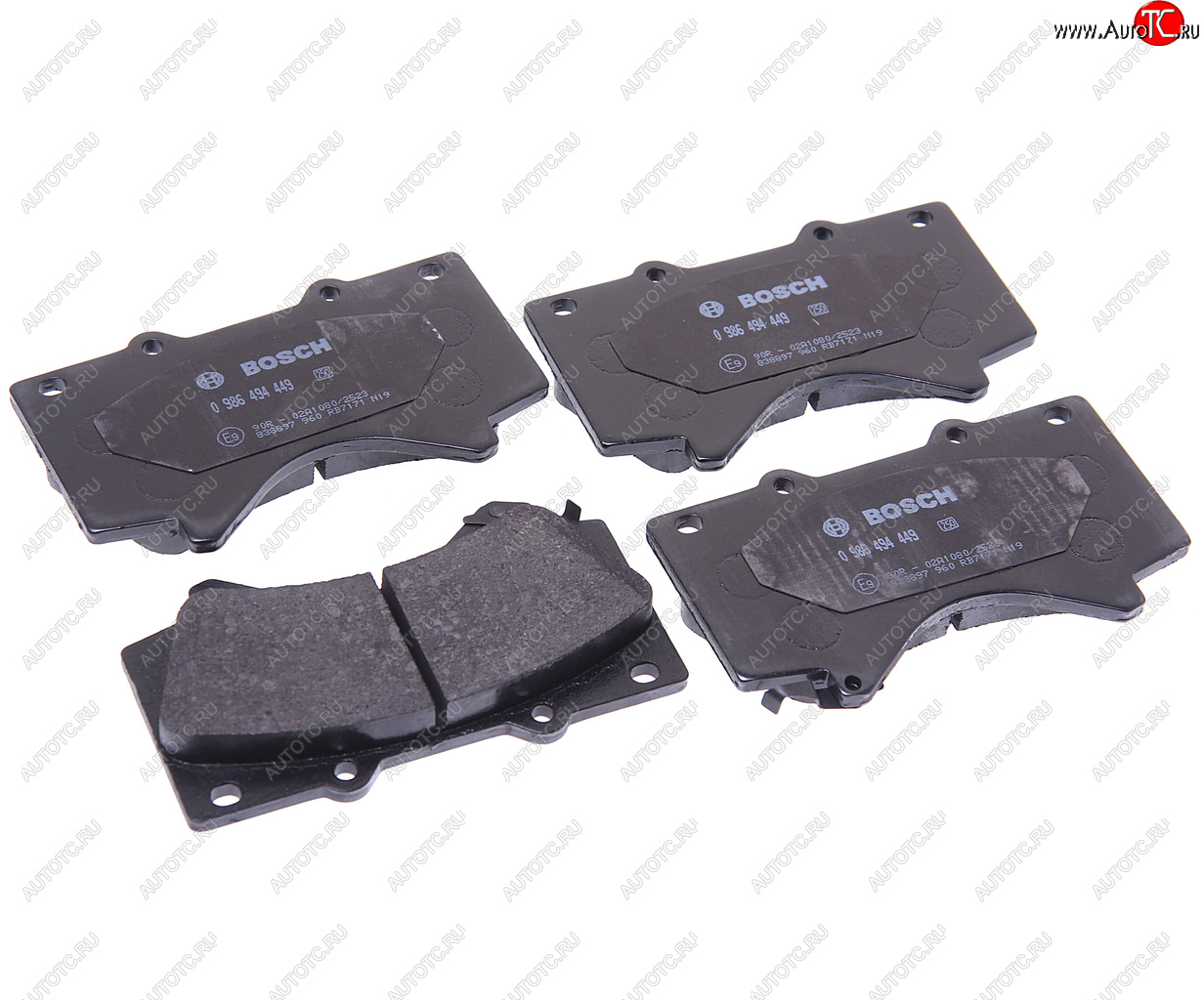 4 599 р. Колодки тормозные передние (4шт.) BOSCH Toyota Land Cruiser 200 дорестайлинг (2007-2012)  с доставкой в г. Чебоксары