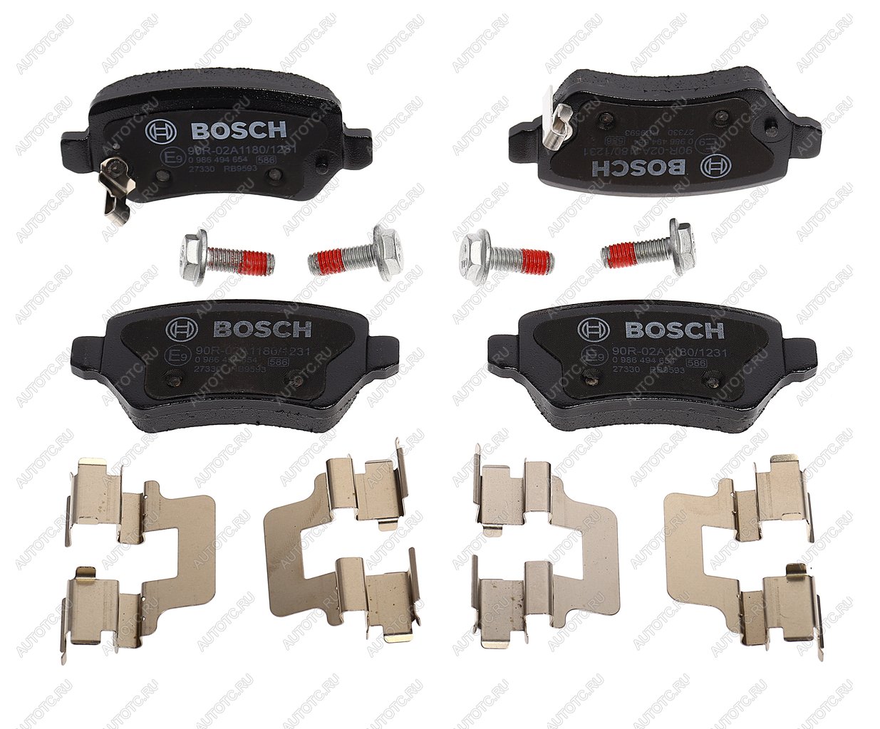 3 999 р. Колодки тормозные задние (4шт.) BOSCH Opel Zafira A (1999-2006)  с доставкой в г. Чебоксары