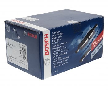 4 299 р. Колодки тормозные передние (4шт.) BOSCH Toyota Highlander XU40 рестайлинг (2010-2013)  с доставкой в г. Чебоксары. Увеличить фотографию 2