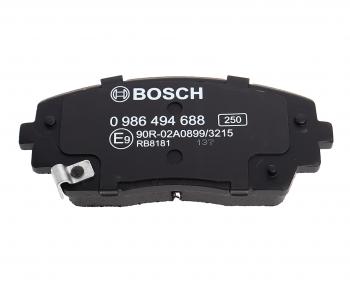 3 279 р. Колодки тормозные передние (4шт.) BOSCH KIA Picanto 2 TA хэтчбэк 3 дв. дорестайлинг (2011-2015)  с доставкой в г. Чебоксары. Увеличить фотографию 4