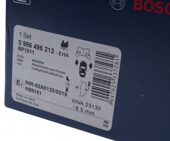 2 249 р. Колодки тормозные передние (4шт.) BOSCH Skoda Octavia A7 дорестайлинг лифтбэк (2012-2017)  с доставкой в г. Чебоксары. Увеличить фотографию 3