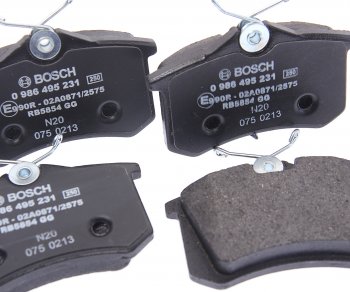 1 599 р. Колодки тормозные задние (4шт.) BOSCH Peugeot 807 (2002-2014)  с доставкой в г. Чебоксары. Увеличить фотографию 2