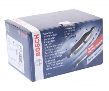2 779 р. Колодки тормозные передние (4шт.) BOSCH BMW 1 серия E81 хэтчбэк 3 дв. рестайлинг (2007-2012)  с доставкой в г. Чебоксары. Увеличить фотографию 3