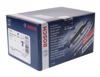 1 449 р. Колодки тормозные передние (4шт.) BOSCH CITROEN C2 (2003-2009)  с доставкой в г. Чебоксары. Увеличить фотографию 2