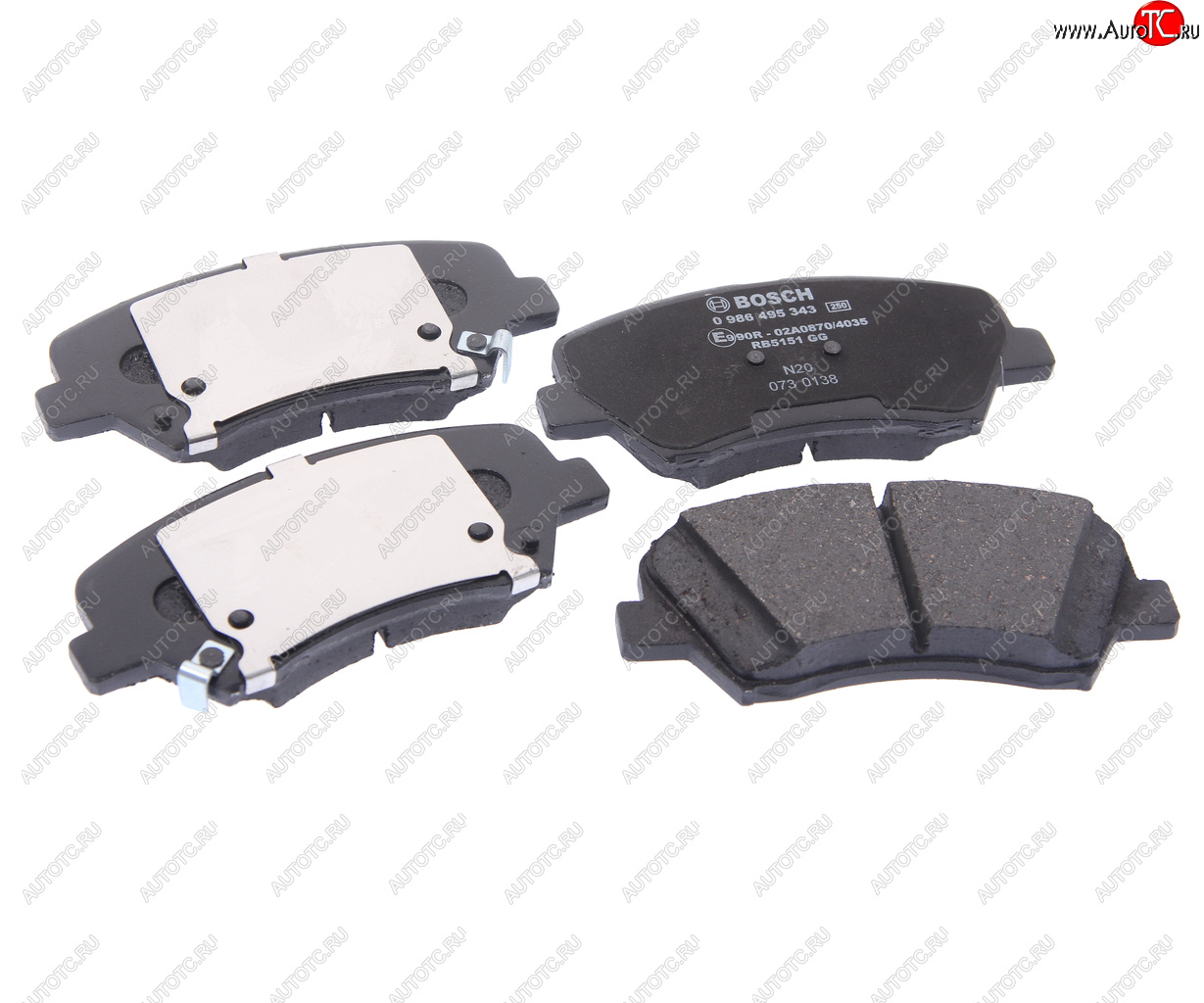 2 889 р. Колодки тормозные (4шт.) R15 BOSCH Hyundai Elantra CN7 (2020-2023)  с доставкой в г. Чебоксары