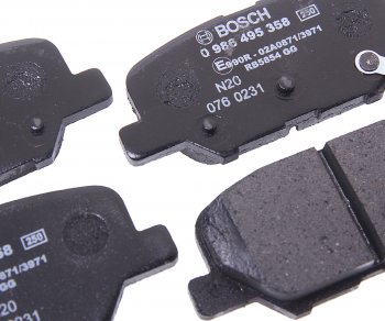 3 599 р. Колодки тормозные задние (4шт.) BOSCH Mazda 6 GJ дорестайлинг универсал (2012-2015)  с доставкой в г. Чебоксары. Увеличить фотографию 2