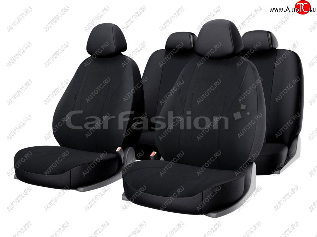 2 079 р. Универсальные чехлы сидений (майка, 11 предм., полиэстер)Golf CARFASHION Opel Mokka  дорестайлинг (2012-2016) (черный)  с доставкой в г. Чебоксары