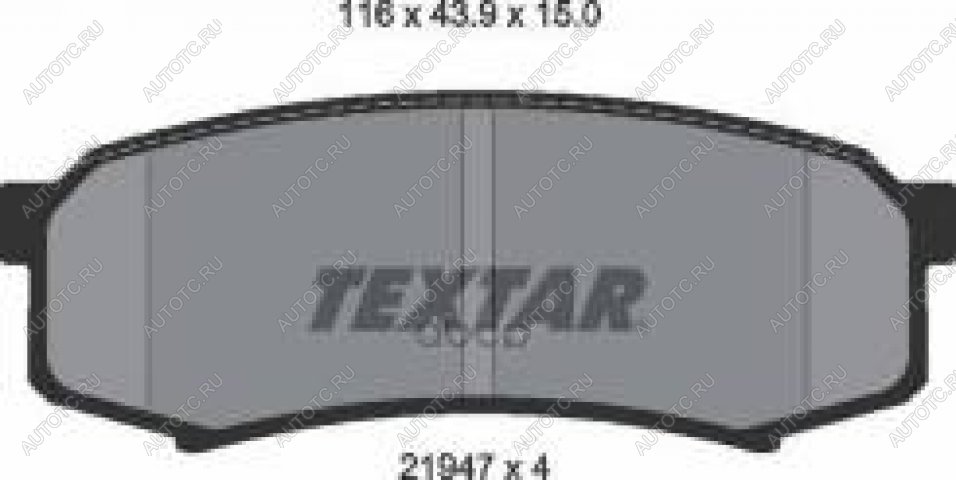2 349 р. Колодки тормозные передние (4шт.) TEXTAR Toyota Land Cruiser 10 100 2-ой рестайлинг (2005-2007)  с доставкой в г. Чебоксары