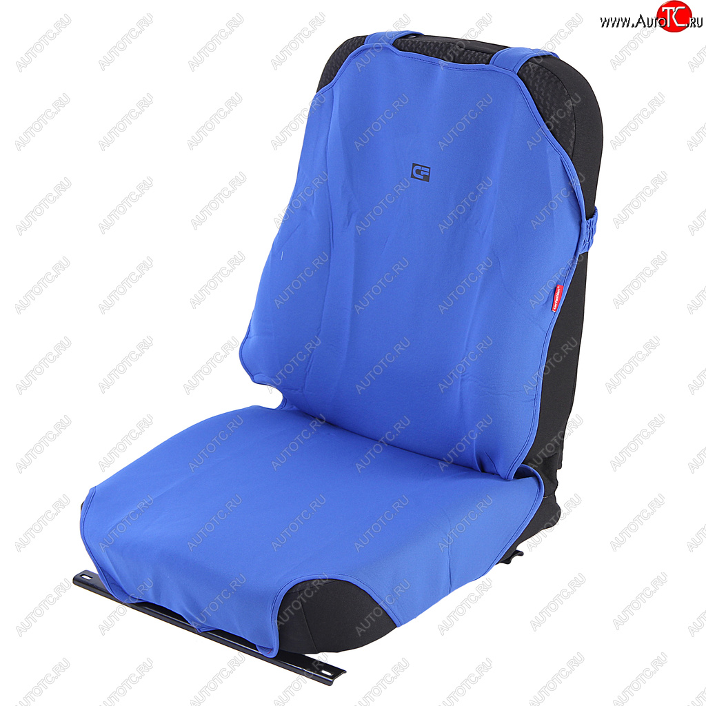 1 539 р. Универсальные чехлы сидений (майка, 7 предм., полиэстер) CARFASHION Daewoo Matiz M150 рестайлинг (2000-2016) (синие)  с доставкой в г. Чебоксары