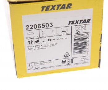4 949 р. Колодки тормозные передние (4шт.) TEXTAR Nissan X-trail 3 T32 дорестайлинг (2013-2018)  с доставкой в г. Чебоксары. Увеличить фотографию 4