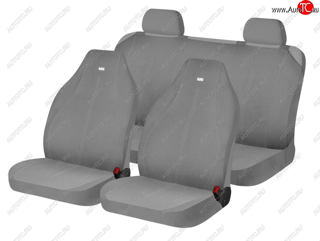 1 399 р. Универсальные чехлы сидений (майка, 5 предм., полиэстер) CARFASHION  Daewoo Matiz M150 рестайлинг (2000-2016) (Серые)  с доставкой в г. Чебоксары