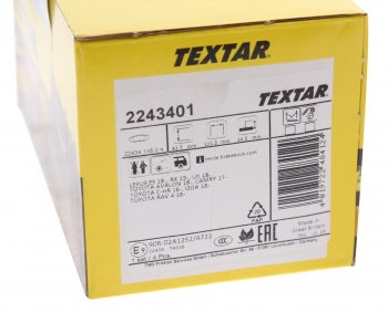 3 799 р. Колодки тормозные задние (4шт.) TEXTAR Toyota Camry XV70 дорестайлинг (2017-2021)  с доставкой в г. Чебоксары. Увеличить фотографию 4