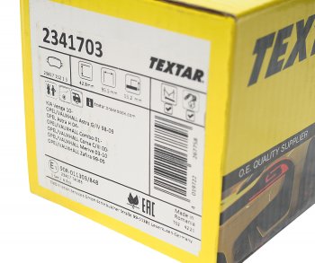 2 599 р. Колодки тормозные задние (4шт.) TEXTAR Opel Zafira A (1999-2006)  с доставкой в г. Чебоксары. Увеличить фотографию 3