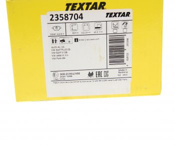 4 649 р. Колодки тормозные передние (4шт.) TEXTAR Volkswagen Passat B6 универсал (2005-2010)  с доставкой в г. Чебоксары. Увеличить фотографию 2