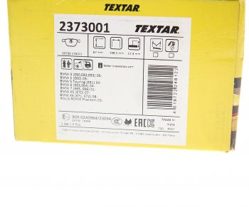5 799 р. Колодки тормозные задние (4шт.) TEXTAR BMW 5 серия E60 седан дорестайлинг (2003-2007)  с доставкой в г. Чебоксары. Увеличить фотографию 3