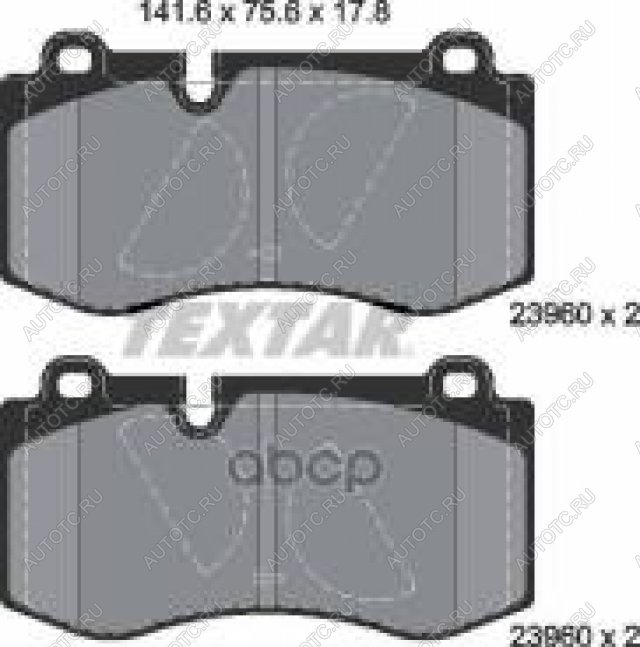 4 399 р. Колодки тормозные передние (4шт.) TEXTAR Mercedes-Benz E-Class W211 дорестайлинг седан (2002-2006)  с доставкой в г. Чебоксары