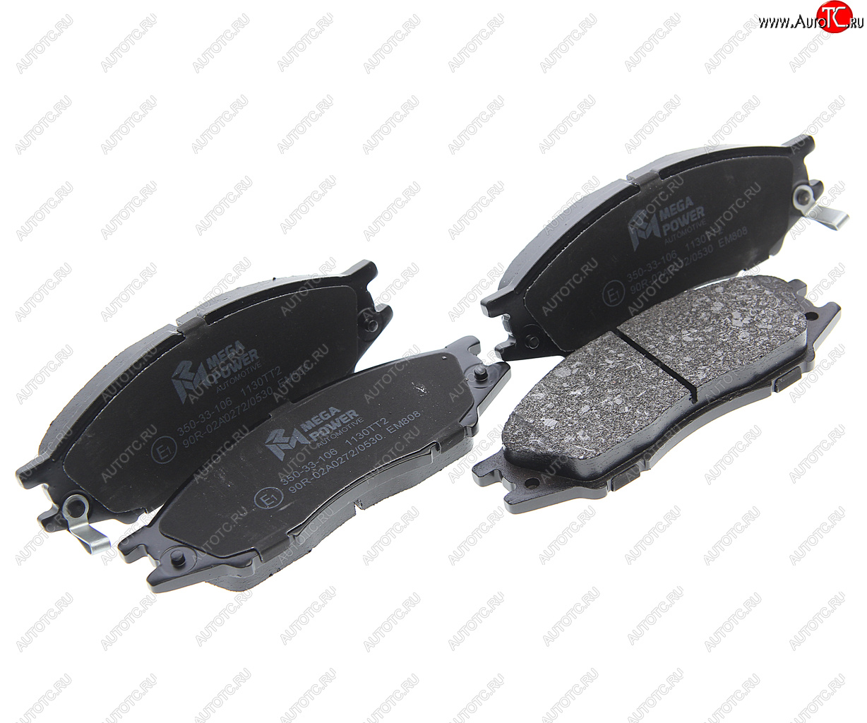 889 р. Колодки тормозные передние (4шт.) MEGAPOWER Nissan Almera Classic седан B10 (2006-2013)  с доставкой в г. Чебоксары