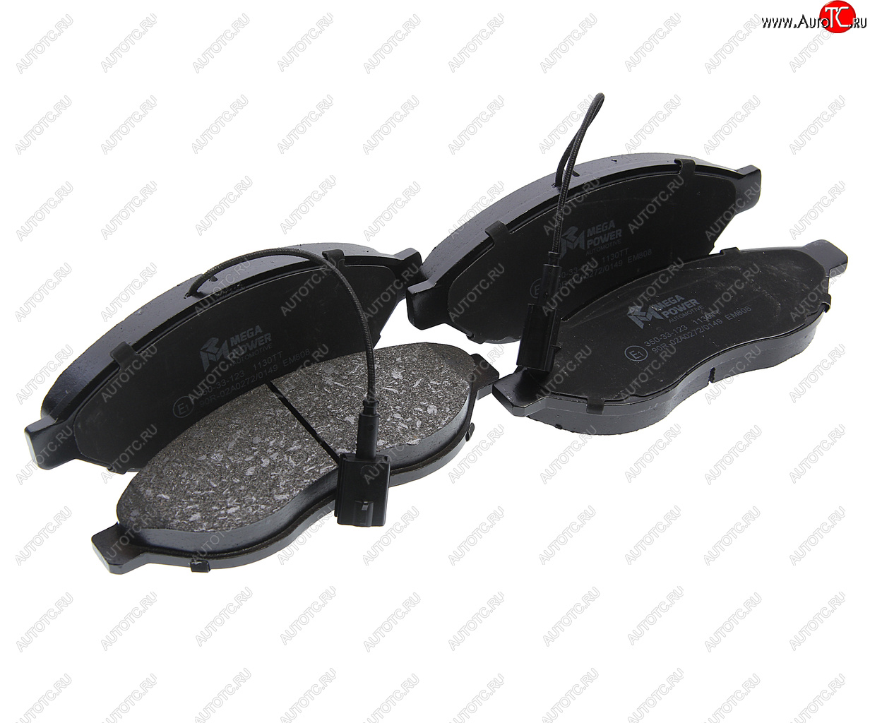 1 449 р. Колодки тормозные передние (4шт.) MEGAPOWER CITROEN Jumper 250 (2006-2014)  с доставкой в г. Чебоксары