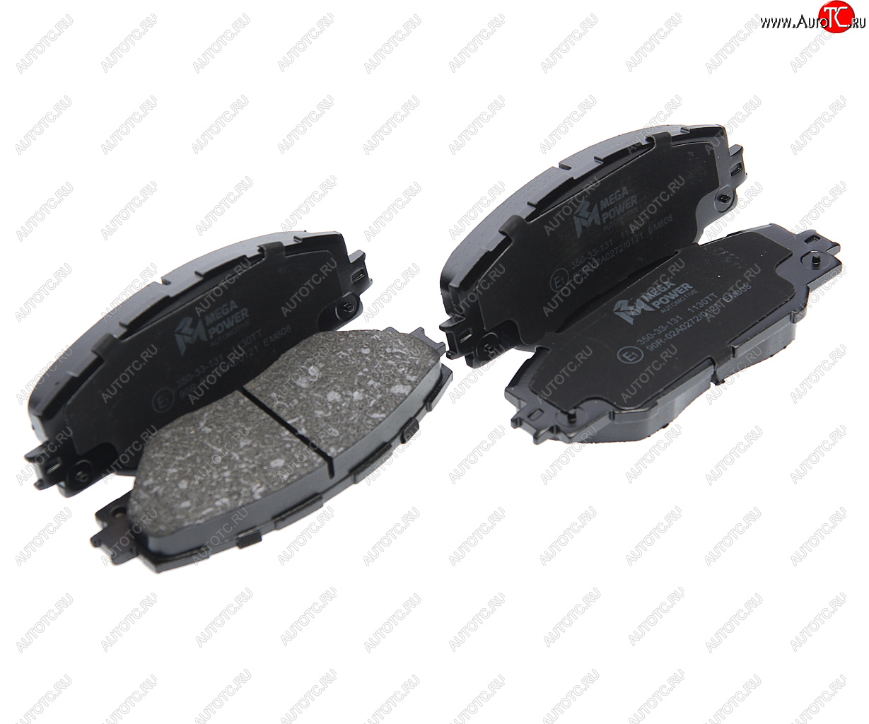 729 р. Колодки тормозные передние (4шт.) MEGAPOWER Toyota RAV4 XA40 5 дв. дорестайлинг (2012-2015)  с доставкой в г. Чебоксары