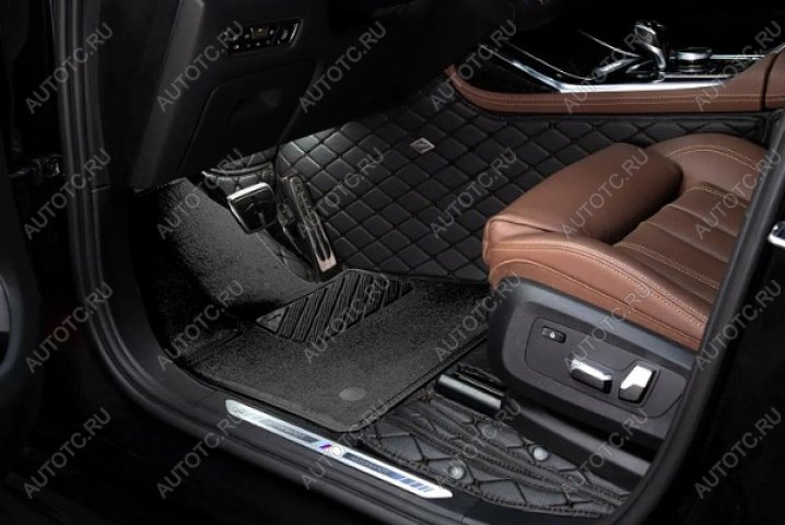 6 699 р. Ковры (с 2020г. Кожа + Текстиль экокожа) Автопилот Geely Tugella FY11,HPBA4 рестайлинг (2022-2025) (черный)  с доставкой в г. Чебоксары