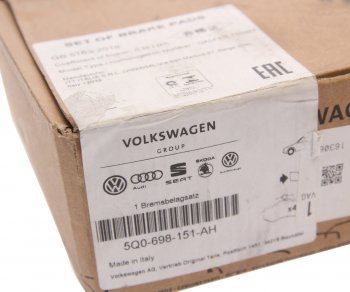 11 649 р. Колодки тормозные передние (4шт.) VAG Skoda Kodiaq NU7 дорестайлинг (2017-2021)  с доставкой в г. Чебоксары. Увеличить фотографию 3