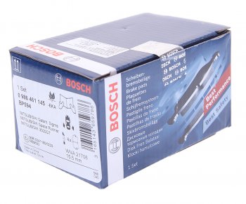 1 699 р. Колодки тормозные задние (4шт.) BOSCH Mitsubishi Galant 8  дорестайлинг седан (1996-1998)  с доставкой в г. Чебоксары. Увеличить фотографию 2