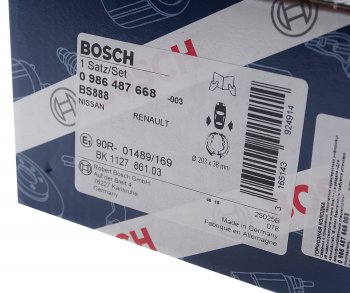 2 399 р. Колодки тормозные задние барабанные (4шт.) BOSCH Renault Clio B57 дорестайлинг, хэтчбэк 5 дв. (1990-1994)  с доставкой в г. Чебоксары. Увеличить фотографию 4