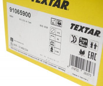 2 699 р. Колодки тормозные задние барабанные (4шт.) TEXTAR Nissan Teana 1 J31 дорестайлинг (2003-2005)  с доставкой в г. Чебоксары. Увеличить фотографию 3