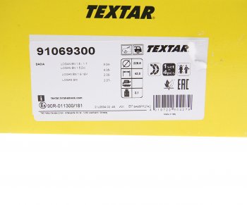 4 299 р. Колодки тормозные задние барабанные (4шт.) TEXTAR Renault Kangoo KW0 дорестайлинг (2008-2013)  с доставкой в г. Чебоксары. Увеличить фотографию 3