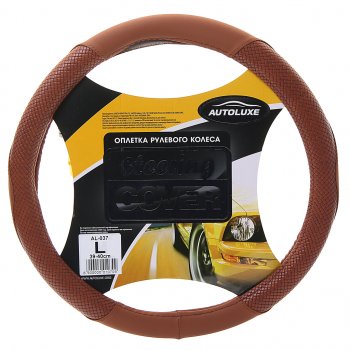 Оплетка руля (L/39-41 см, экокожа/перфорация) AUTOLUXE AL-037 Seat Tarraco KN2 (2018-2025)
