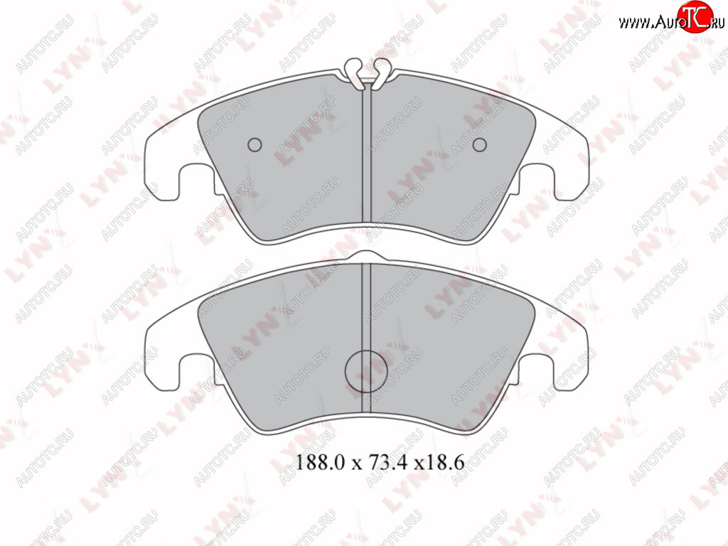 3 799 р. Колодки тормозные передние(4шт.) LYNX Audi A4 B5 8D2 седан 1-ый рестайлинг (1996-1998)  с доставкой в г. Чебоксары