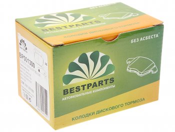 449 р. Комплект передних колодок дисковых тормозов (4 шт.) BESTPARTS Лада 2101 (1970-1988)  с доставкой в г. Чебоксары. Увеличить фотографию 2